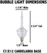 Novelty Lights 3 Light Traditional Christmas Bubble Light Replacement Pack, Blue, 3 Pack...