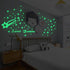 121Pcs Glow in The Dark Ceiling Wall Stickers Stars and Words - Sweet Dreams - Glowing Wall Decor for Kids Nursery Bedroom Living Room...