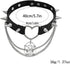 Spike Rivet Adjustable Heart Choker Metal Studded Pink Faux Leather Necklace Y2K Star Punk Halloween Cosplay Jewelry Gifts...