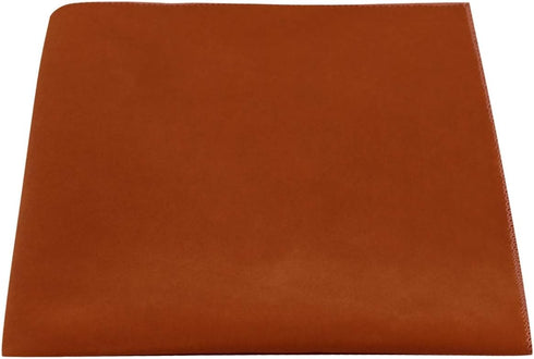 King & Priory Luxury Amber Brown/Burnt Orange Velvet Pocket Square...