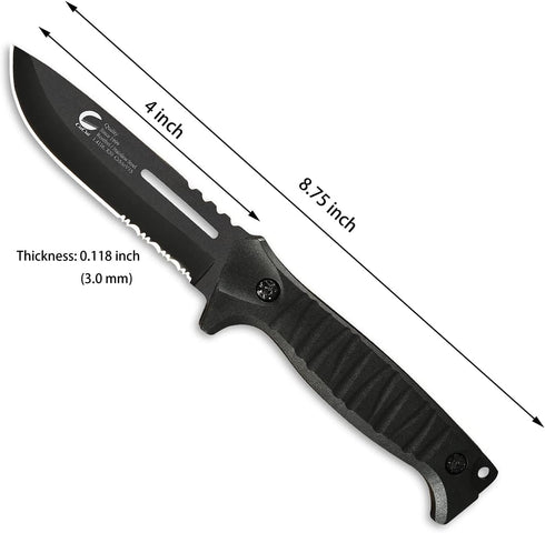 Hunting Knife, Fixed Knife with Sheath, EDC 4-Inch Small Knife, High Grade Stainless Steel Gift Knife, Good for Carving, Hunting, Camping, Fishing...