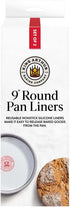 King Arthur Baking Company Round Cake Pan Liners, Reusable Nonstick European-Grade Silicone, 9-Inch, Set of 2...