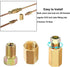 1Pc Yellow 24 Threads Brake Line Fittings Assortment Automotive Replacement Brake Fittings Hose, Lines and Fittings for 3/16 Inch Tube (4 Unions, ...
