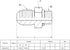 (4-PACK) 6400-04-02-O Hydraulic Hose Adapter Fitting 1/4" Male JIC 37° Flare (7/16"-20UNF) × 1/8" Male O-Ring Boss (5/16"-24UNF) SAE Straight Pipe...