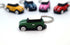Keychain with MINI Cooper(Silicone Model), 3D OM, Stylish Cute Adorable, Silver Chain (Green) (KM1-DG)...