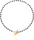 Dainty Flower Toggle Clasp Choker Necklace Black Crystal Beads Plum Blossom Shape OT Clasp Necklace Boho Irregular Stone Clavicle Chains Minimalis...