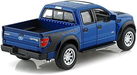 KiNSMART 2013 Ford F-150 SVT Raptor Supercrew 1:46 Scale 5" Die Cast Metal Model Toy Truck (Blue)...