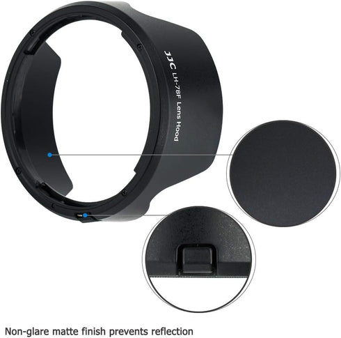 Lens Hood Shade for Canon RF 24-240mm f/4-6.3 IS USM Lens on Canon EOS R6 R5 RP R Camera Replaces Canon EW-78F, Compatible with 72mm Filter and Le...