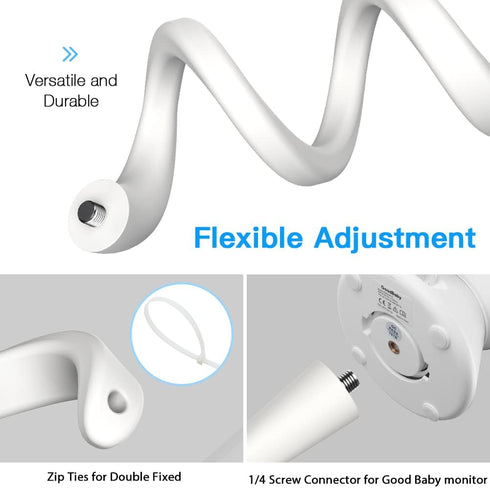 Flexible Twist Mount for GoodBaby SM35PTZ Baby Monitor Camera No Tools or Wall Damage Required...