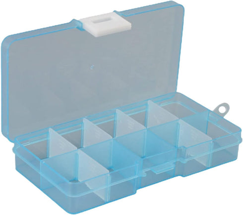Clear Plastic Storage Box 10 Compartment with Sealing Lid Container for Case for Small Jewelry for Pill multi compartment storage box small...