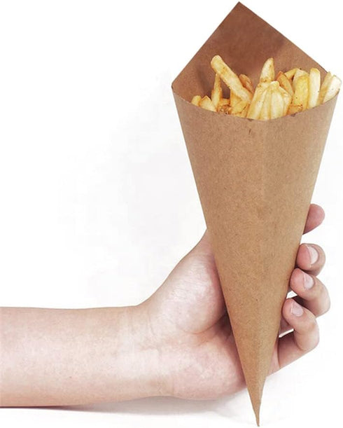 30 Pcs Kraft Paper Confetti Cones, 17x17cm(6.69x6.69inch) Wedding Confetti Cones...