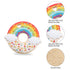 Rainbow Donut Sensory Chew Teether for Boys and Girls,Food Grade Silicone Safety Chewy Teething Toy for Kids with Autism, ADHD,Oral Motor,Teething...