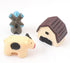 3Pcs Garden Miniature Accessories, Garden Kit, Garden Animals, Resin Miniature Figurines Dollhouse Accessories Micro Landscape Ornaments for DIY K...