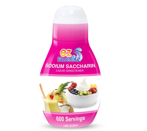 EZ-Sweetz Sodium Saccharin (2 Pack 1.42oz - Liquid Sweetener 600 Servings/Bottle)...