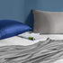 FLXXIE 2 Pack Zipped Satin Queen Pillowcases for Hair and Skin, Silky and Super Soft (20"x30") Zippered Satin Pillow Cases, Dark Grey, 20x30 Inche...