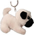 Cute Realistic Pug Stuffed Animal Dog Puppy Plush Toy, Lifelike Pug Plush Doll Backpack Handbag Pandent Gift...