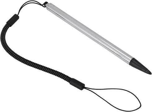 Touch Pen with Spring Rope, Resistive Painting Pen Resistive Hard-tip Pen with Anti-Lost Spring Rope, for POS, PDA, Car Navigator(Silver)...