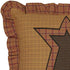 VHC Brands Stratton Applique Star Pillow 12x12 Country Primitive Bedding Accessory, Tan...