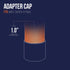 DUFD0100 Copper Cap with Sweat Socket, 1...