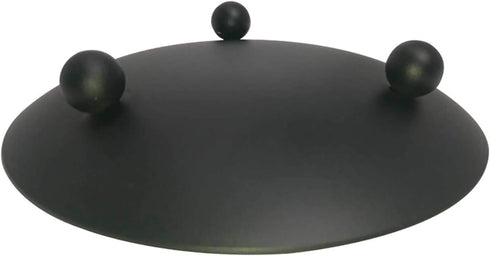 YYaaloa 2 pcs Black Decorative Iron Plate Candle Holder 4.33'' Candle Stand Candle Plate for LED & Wax Candles, Incense Cones, Spa, Weddings (Blac...
