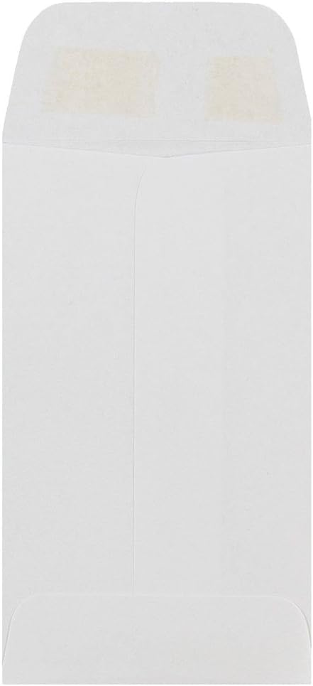 JAM PAPER #3 Coin Business Commercial Envelopes - 2 1/2 x 4 1/4 - White - 50/Pack...