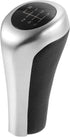 X AUTOHAUX 6 Speed Manual Gear Stick Shift Knob Transmission for BMW X1 E84 for BMW X3 E83 ABS Faux Leather Black Matte Silver Tone...