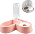 Double Dog Cat Bowls - Pets Water and Food Bowl Set with Automatic Water Bottle, Raised Pet Feeder Bowl for Cats and Small Dogs...