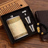 Golden pattern 8 Oz Gift 100% Stainless Steel(304/18-8 SS).Bonus 2 Shot Glass+1Funnel+1Giftbox.Flask Leak Proof Tested.Flask for Liquor/Alcohol.Fl...