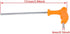 Utoolmart T Handle Allen Wrench 4mm/0.16inch Metric Double Head T-Handle Hex Key Wrench 151mm/5.94inch Total Length...