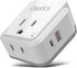 Ceptics Brazil Power Plug Adapter Travel Set, 20W PD & QC, Safe Dual USB & USB-C 3.1A - 2 USA Socket - Compact & Powerful - Also Use in Peru, Chil...