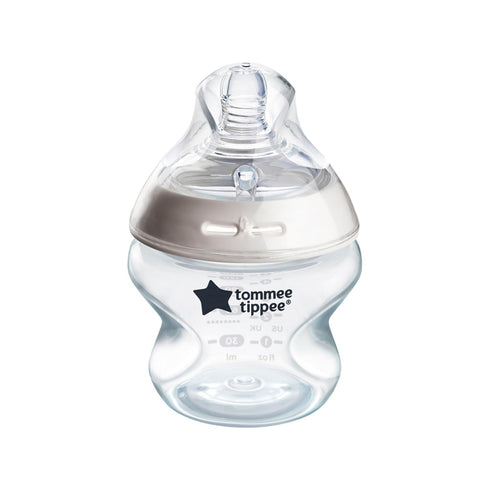 Tommee Tippee Baby Bottles, Natural Start Anti-Colic Baby Bottle with Slow Flow Breast-Like Nipple, 5oz, 0m+, Self-Sterilizing, Baby Feeding Essen...