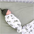 Little Jump stretchy baby Swaddle Blanket and Hat Bow Set, Olive Branches Jersey Cotton Receiving Blanket, newborn hospital outfit for Boys (Green...