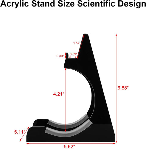 TXEsign Acrylic Table Stand Speaker Holder for JBL Charge 3/JBL Charge 4/JBL Charge 5/iPhone Smartphone, Clear Desktop Stand Holder for JBL Blueto...