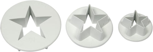 PME Star Cutter Set of 3, Standard, White...