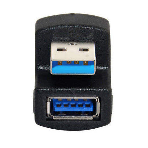 chenyang 2 Pack USB 3.0 Extender Adapter,USB 3.0 Male to Female Data Transfer Charging 180 Degree Angled Adapter...