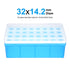 uxcell Tube Rack Polypropylene 32-Well Blue for 5ml...