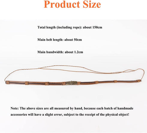 Hat Bands for Cowboy Hats Retro Ethnic Handmade Decorative Jewelry Hats Accessories Clothing Belt Waist Ornaments (Skeleton)...