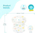 Disposable Lacing Bibs (Pack of 10) - Perfect for BLW, Restaurants, Traveling, Vacation and On-The-Go Feeding, Mess-Free Mealtimes, Travel-Friendl...