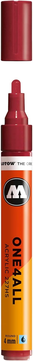 MOLOTOW ONE4ALL Acrylic Paint Marker, 4mm, Burgundy, 1 Each (227.204)...