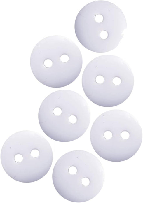 NDC Arctic White Sewing Craft Buttons 100 Pack...