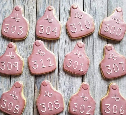 Cow Ear Tag/Animal Ear Tag 4 Inch Cutting Board Cookie Cutter from The Cookie Cutter Shop – Tin Plated Steel – Made in the USA...