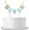 Handmade “ONE” Birthday Cake Topper - Baby Shower, 1st First Birthday Cake Bunting for Baby Boy Party Supplies...
