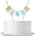 Handmade “ONE” Birthday Cake Topper - Baby Shower, 1st First Birthday Cake Bunting for Baby Boy Party Supplies...