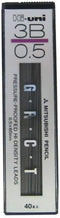Uni Mechanical Pencil Lead Hi 0.5 mm, 3B, 60 mm x 40 Lead (HU053003B)...