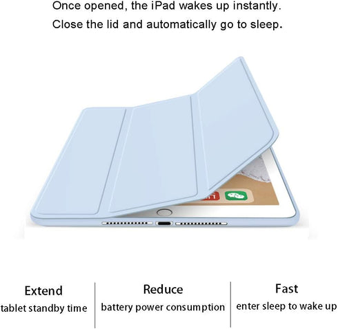 Fullgaden iPad Case - Ultra Slim Lightweight Smart Shell Stand Cover with Translucent Frosted Back (Auto Wake/Sleep)?Multiple model selection, 10....