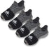 2 FEET Socks for Dancing on Smooth Floors, Dance Socks Over Sneakers, Smooth Pivots and Turns on Wood Floors, 4 Pairs Pack (Black)...