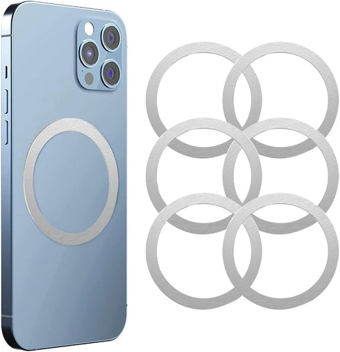 Mag Safe Ring 360 6Pack,Mag Safe Sticker for Mag Safe Magnet,Universal Magnetic Conversion Kit for iPhone 14/13/12/11/X Series, Galaxy S23/S22/S21...