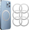 Mag Safe Ring 360 6Pack,Mag Safe Sticker for Mag Safe Magnet,Universal Magnetic Conversion Kit for iPhone 14/13/12/11/X Series, Galaxy S23/S22/S21...
