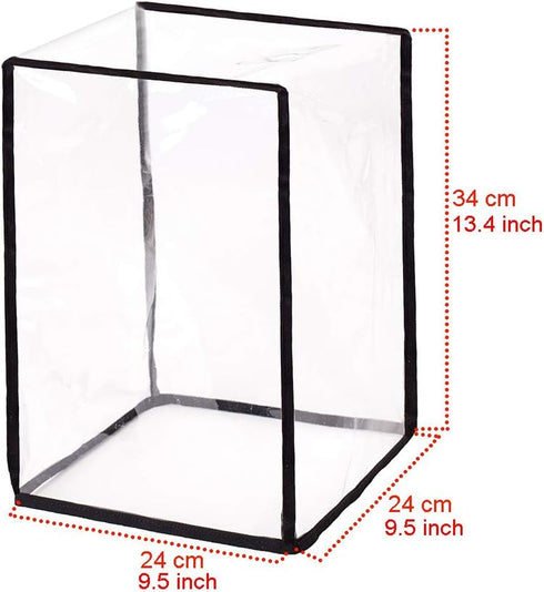 Clear Blender Cover Stain Resistant Kitchen Mixer Protector PVC Dust-Proof Appliance Machine Cover (24x24x34cm)...