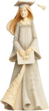 Foundations Graduation Girl Stone Resin Figurine, 7.68”...